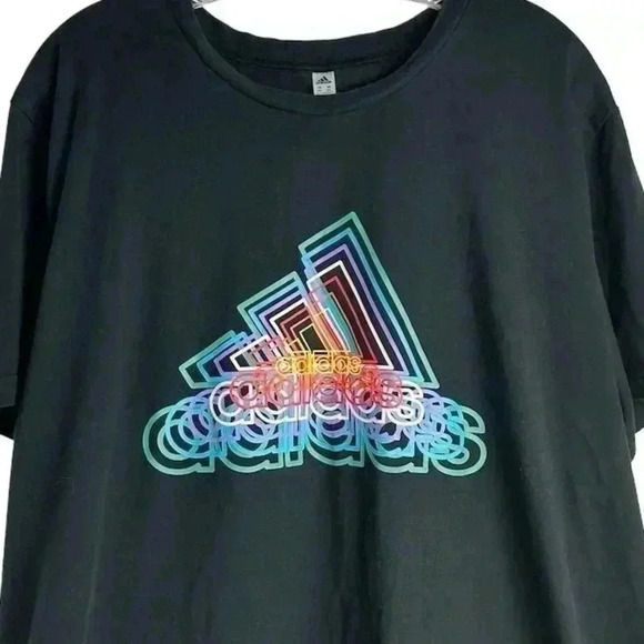 Adidas Men's Climalite Future Bos Crew-neck T-shirt Black Medium - Picture 2 of 9